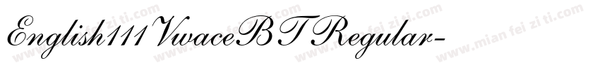 English111VwaceBT Regular字体转换